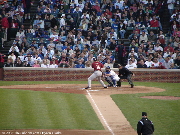 Jason Lane waits for the pitch