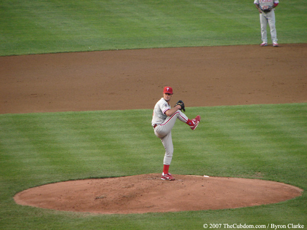 Jamie Moyer prepares to deliver