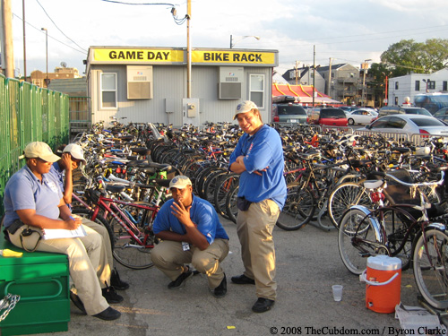 Bike check attendants