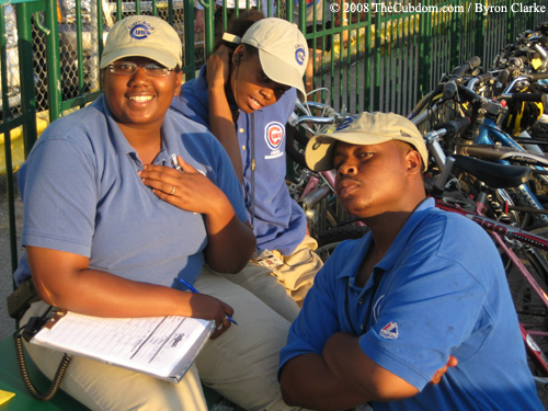 Bike check attendants