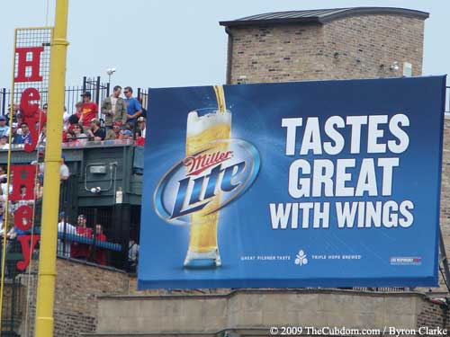 Miller Lite Billboard - Tastes Great with Wings