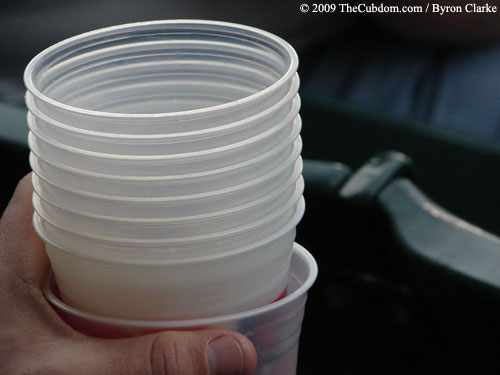 Nine beer cups